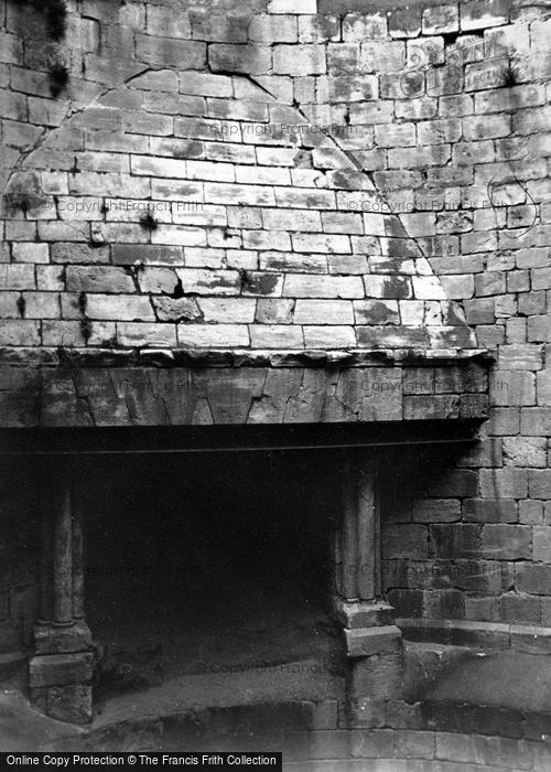 Photo of Conisbrough, Castle, A Fireplace 1950
