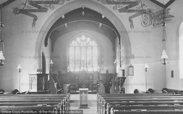 Photo of Coniston, Church Interior 1912