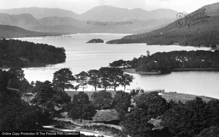 Photo of Coniston, Lake From Beacon Crags c.1920