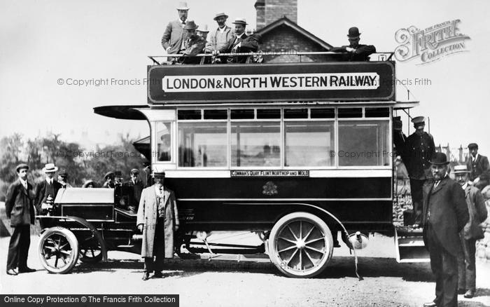 Photo of Connah's Quay, The Bus To Mold c.1910