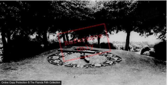 Photo of Consett, Sherburn Park, The Floral Clock c.1965