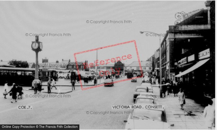 Photo of Consett, Victoria Road c.1965