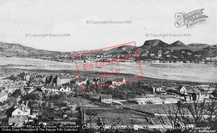 Photo of Conwy, Beechwood Court, View From Sunset Corner c.1955