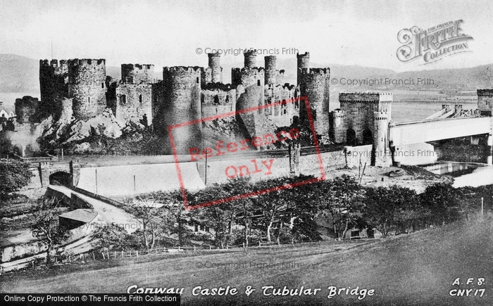 Photo of Conwy, Castle And Tubular Bridge c.1935