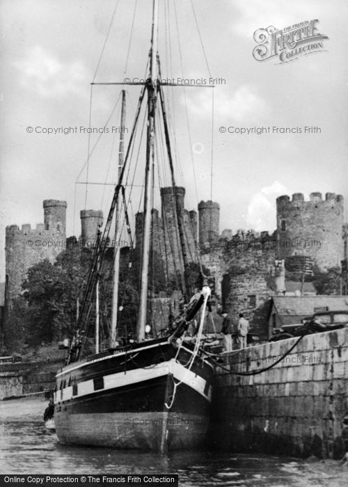 Photo of Conwy, Old Quay And Castle c.1950
