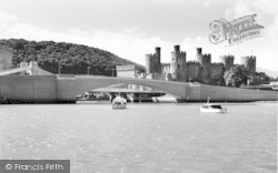 Pont Conway And Castle c.1960, Conwy