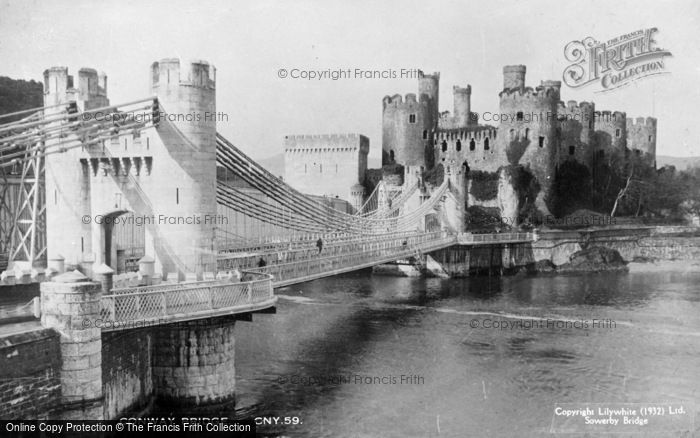 Photo of Conwy, The Bridge And Castle c.1930