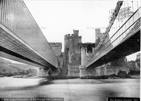 Photo of Conwy, The Bridges c.1870