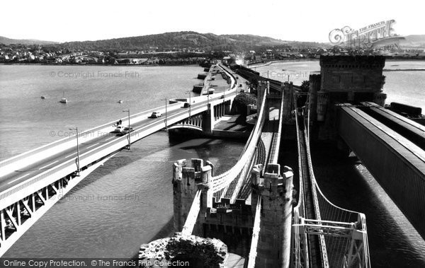 Photo of Conwy, The Bridges c.1960