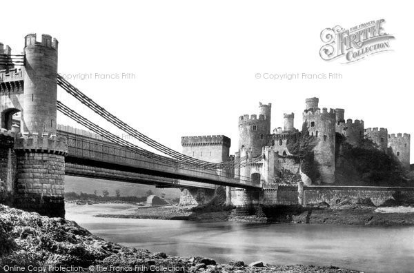 Photo of Conwy, The Castle And Bridge 1890