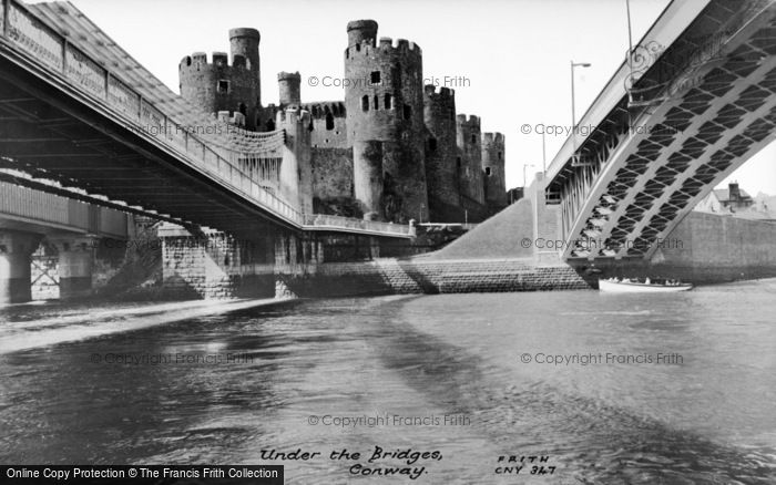 Photo of Conwy, Under The Bridges c.1960