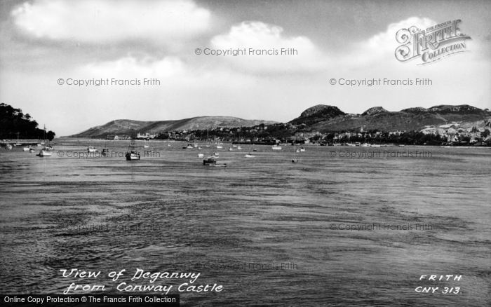 Photo of Conwy, View Towards Deganwy From The Castle c.1955