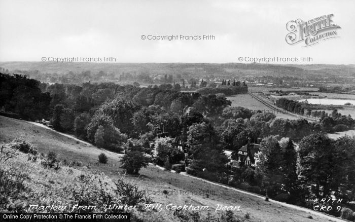 Photo of Cookham Dean, Marlow From Winter Hill c.1950