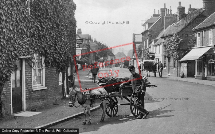Photo of Cookham, Donkey Cart, High Street 1925