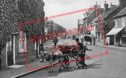 Donkey Cart, High Street 1925, Cookham