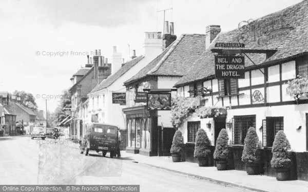 Photo of Cookham, The Bel And The Dragon Hotel c.1955