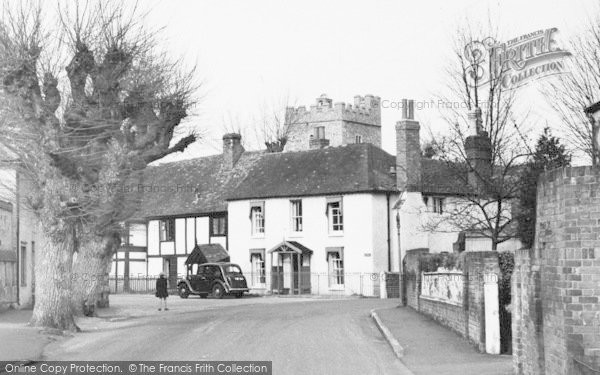 Photo of Cookham, Village Houses And Church Tower c.1955