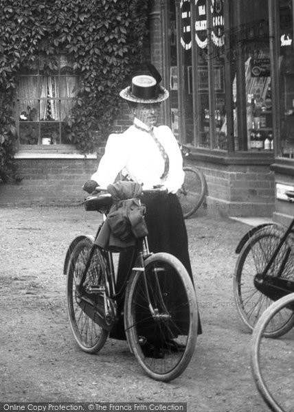 Photo of Cookham, Woman Cyclist 1899