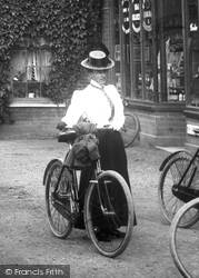 Woman Cyclist 1899, Cookham