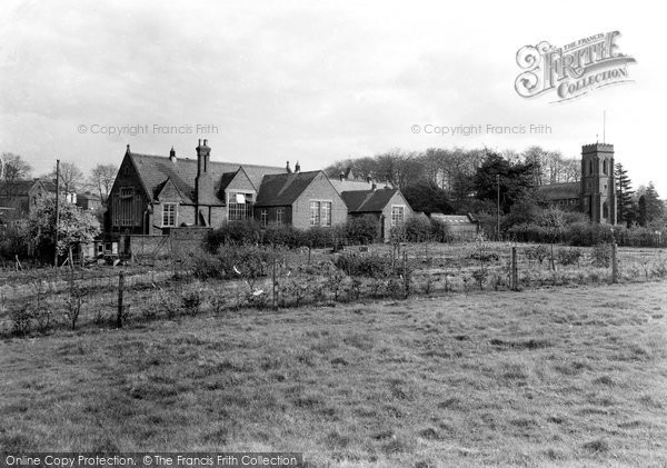 Photo of Cookley, The School And St Peter's Church c.1950