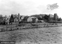 The School And St Peter's Church c.1950, Cookley