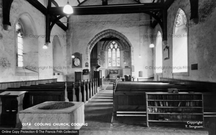 Photo of Cooling, Church Interior c.1955