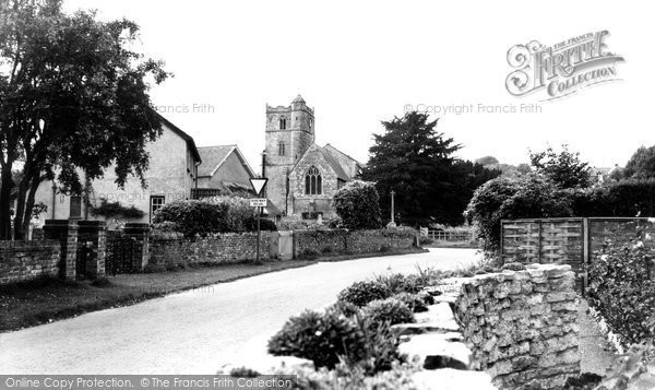 Photo of Coombe Bissett, The Village And St Michael's Church c.1955