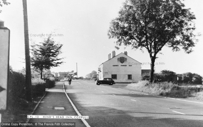 Photo of Coppull, Hind's Head Inn c.1955