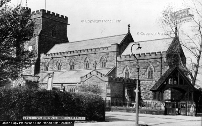 Photo of Coppull, St John's Church c.1955