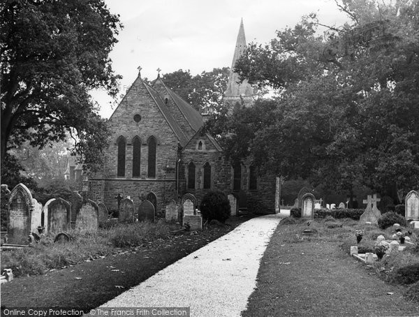 Photo of Copthorne, St John's Church c.1955