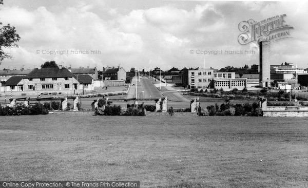 Photo of Corby, Fire Station And Forest Gate Road c.1965