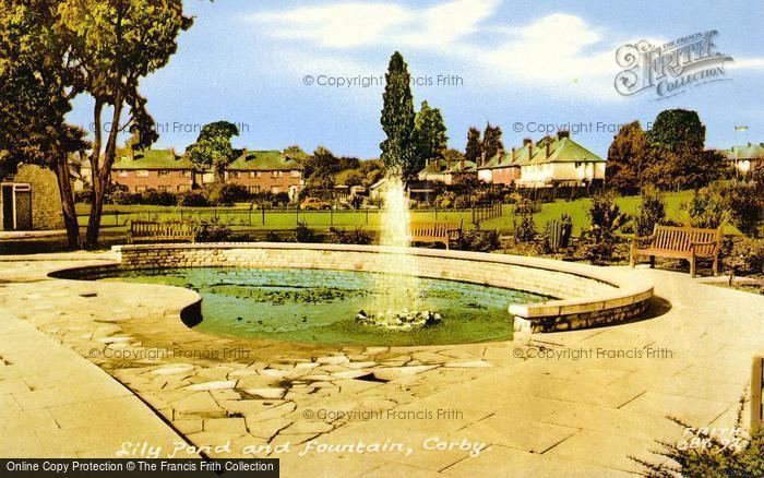 Photo of Corby, Lily Pond And Fountain c.1965