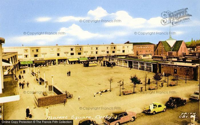 Photo of Corby, Market Square c.1960