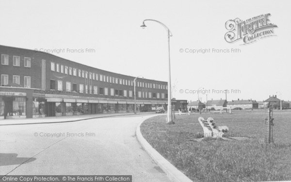 Photo of Corby, New Shopping Centre And Studfall Avenue c.1955