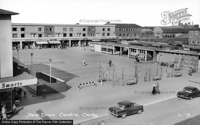 Photo of Corby, New Town Centre c.1960