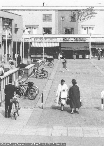 Photo of Corby, Shopping In Market Square c.1955