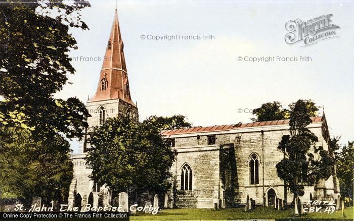 Photo of Corby, St John The Baptist Church c.1960