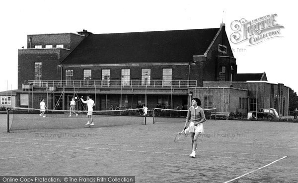 Photo of Corby, Tennis Courts, Recreation Club c.1955
