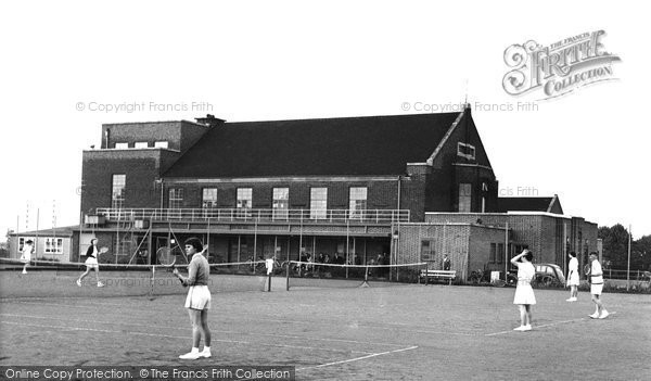 Photo of Corby, Tennis Courts, Recreation Club c.1955