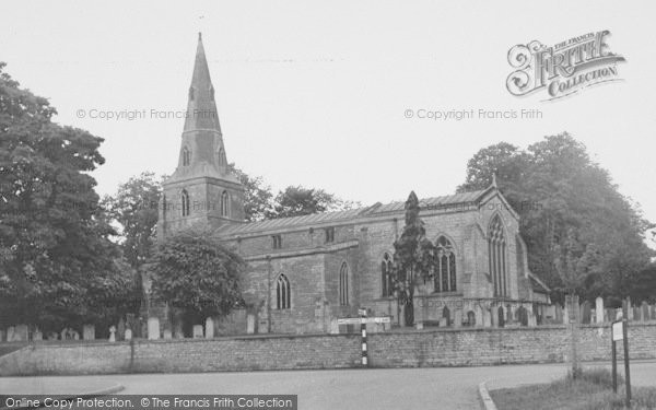 Photo of Corby, The Church c.1955