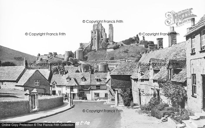 Photo of Corfe Castle, And Village c.1955