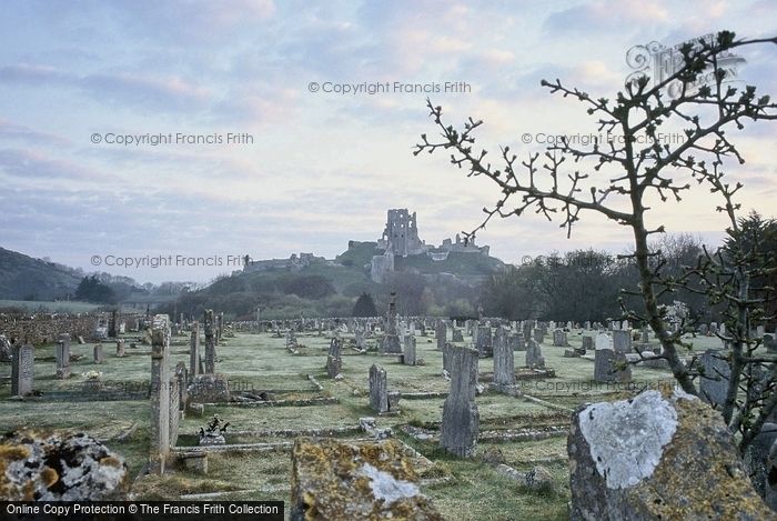 Photo of Corfe Castle, Castle From The Cemetery 2004