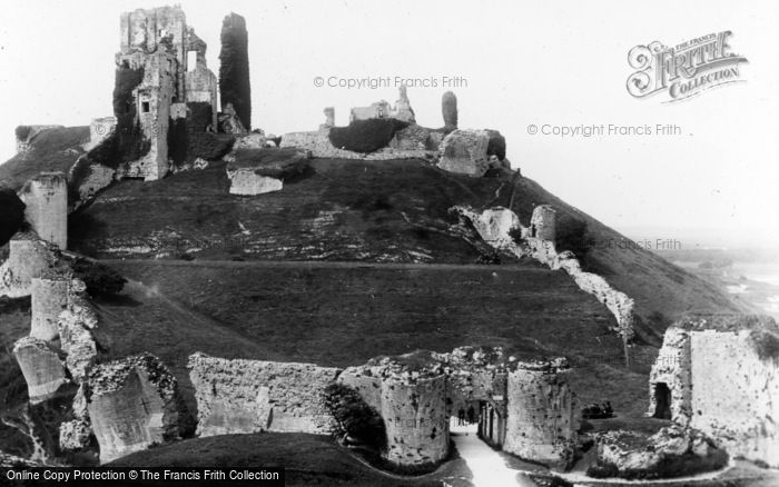 Photo of Corfe Castle, From The Church Tower 1890