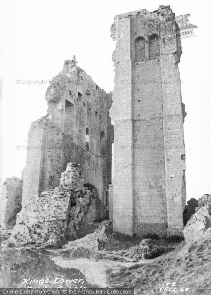 Photo of Corfe Castle, King's Tower c.1965