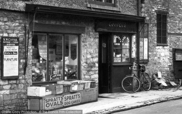 Photo of Corfe Castle, Post Office, Wartime Poster c.1940