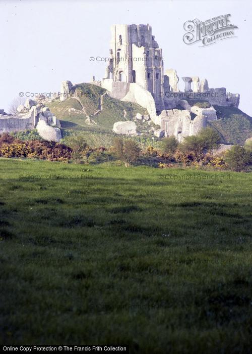 Photo of Corfe Castle, South West Aspect c.1976