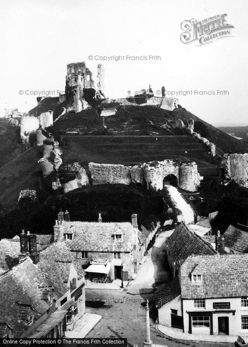 Photo of Corfe Castle, The Castle c.1925