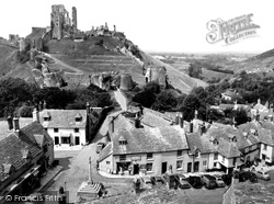 The Village And Castle c.1955, Corfe Castle
