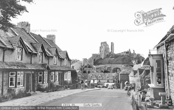 Photo of Corfe Castle, The Village And Castle c.1965