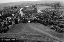 The Village From The Castle 1952, Corfe Castle